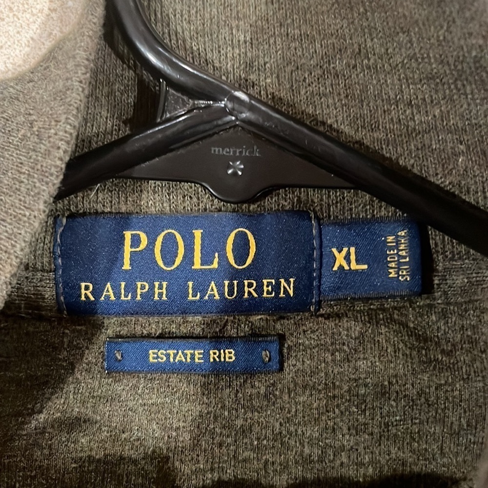 Polo Ralph Lauren men’s estate rib 1/4 zip up sweatshirt size xlarge. - Picture 5 of 8